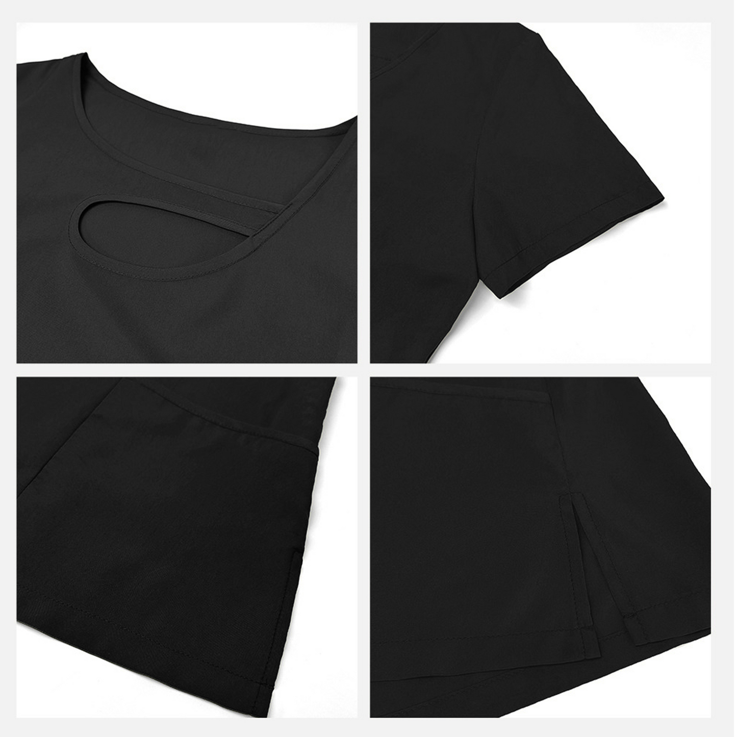MLDRA Scrub Suit Set Uniform for Women and Man Modern V-neck Scrub Top Tapered Leg Jogger Pants Multiple pockets Nursing Set