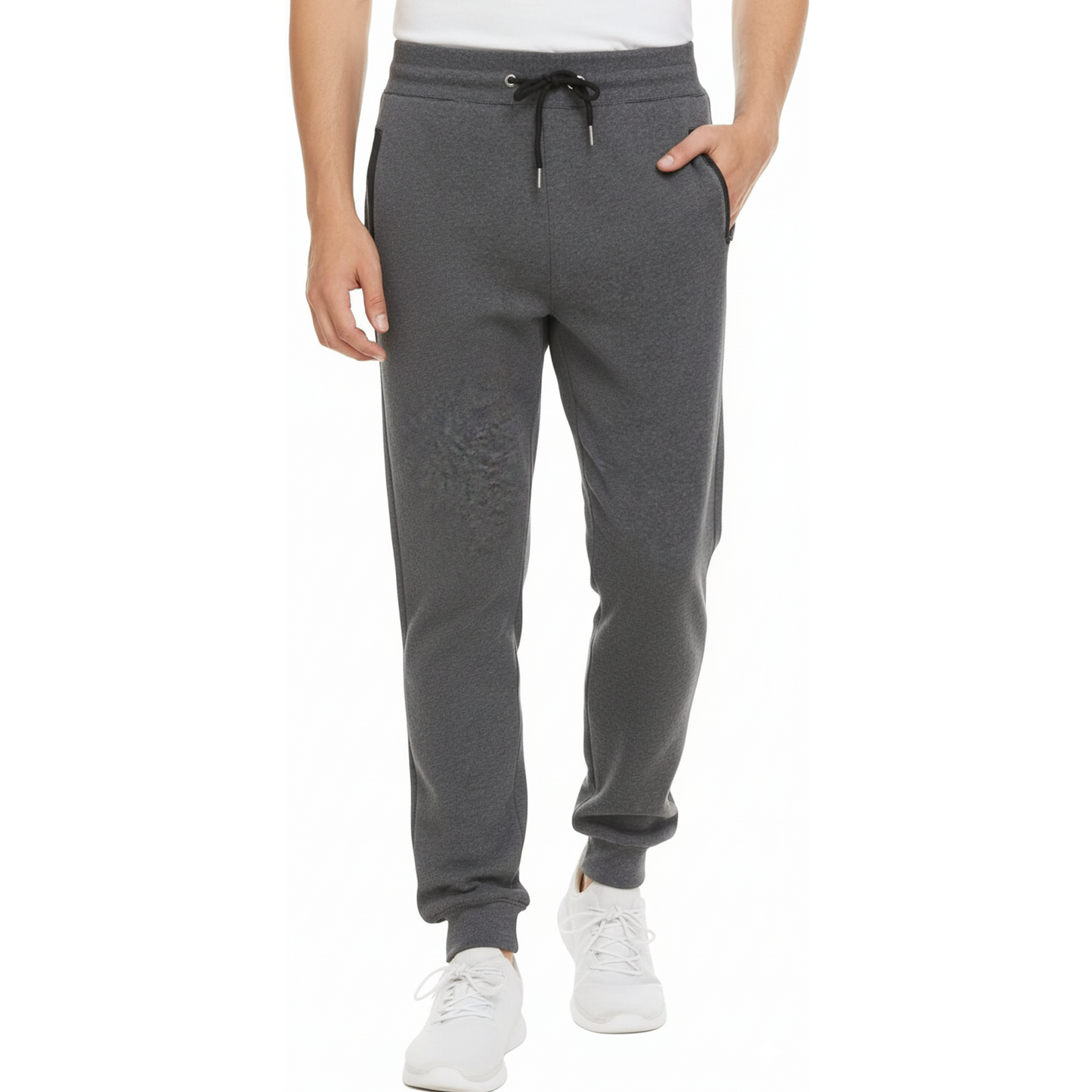 MLDRA Men's Sweatpants Joggers Lightweight Elastic Waist Athletic Workout Gym Running Sweat Pants with Pockets Dark Gray XL