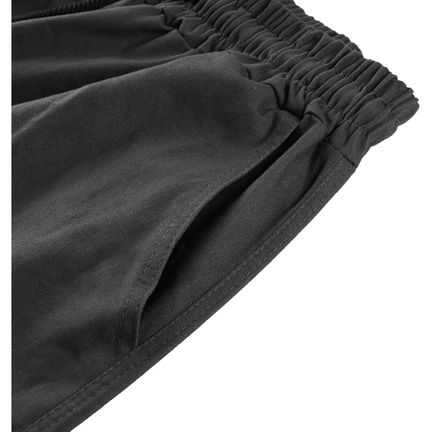 MLDRA Men's Cargo Pants Trousers Relaxed Fit Tactical Work Slacks Straight Leg With Pockets Black