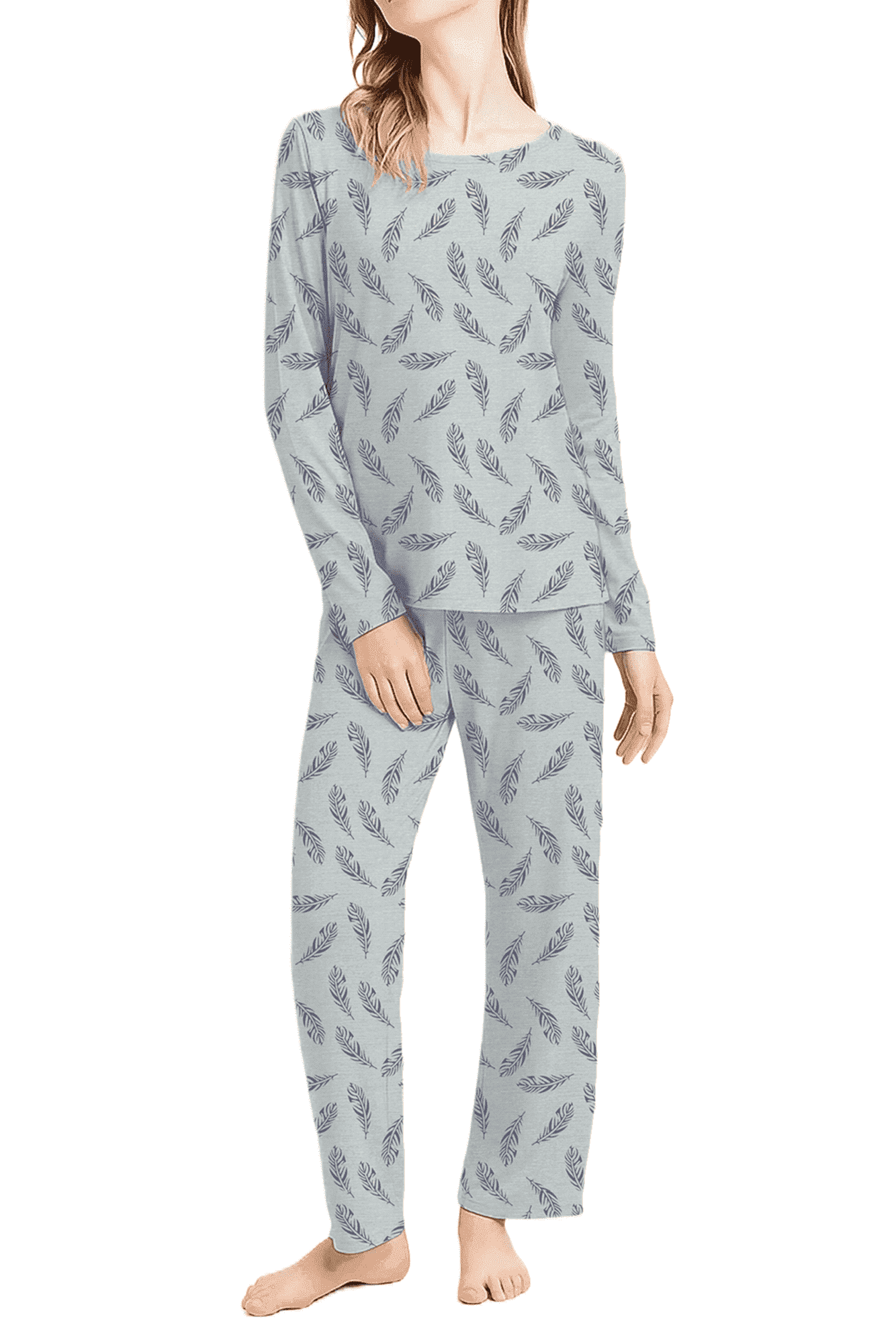 MLDRA Women’s Pajama Set 2 Piece Lounge Sets Long Sleeve Top and Pants Soft Sleepwear Nightwear Ladies Pjs Fall Winter 2025 Set