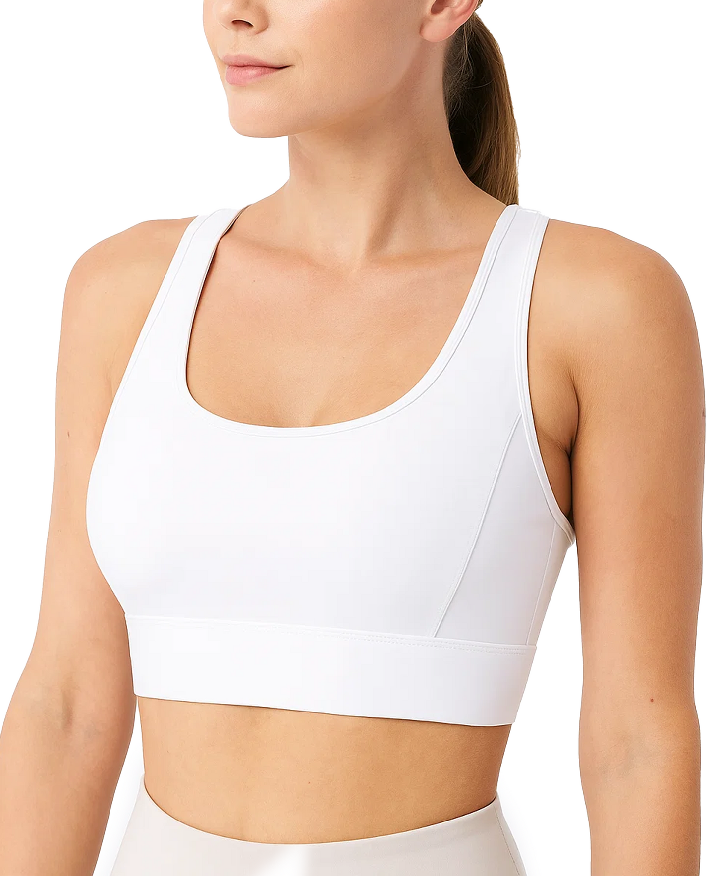 Sports Bra for Women Sexy Workout Yoga Bra Backless Thin Strappy Halter Criss Cross Removable Padding Light Support Athletic Gym Crop Top
