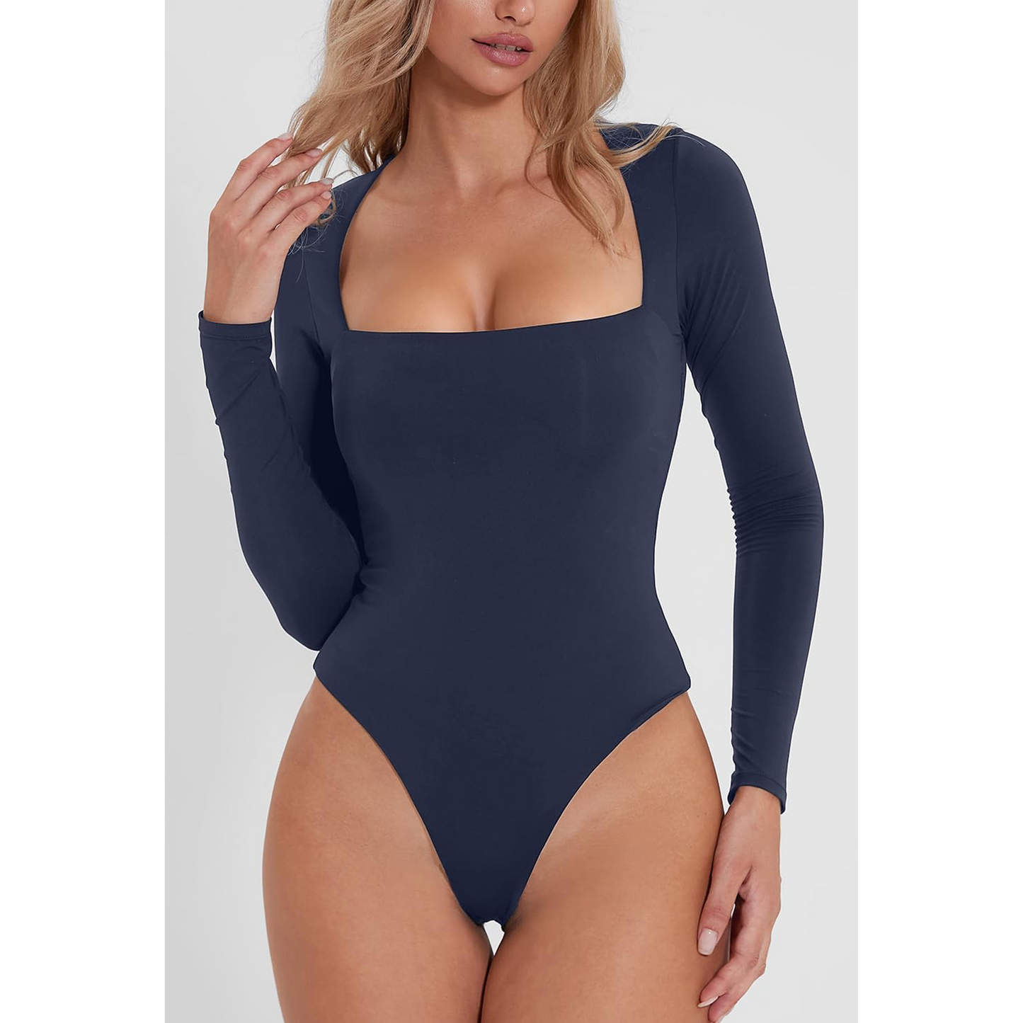 Body Suit Tummy Control Bodysuit Long Sleeve Tops Women Clothing
