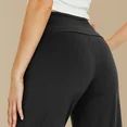 MLDRA Women's Wide Leg Pants Yoga Casual with Pockets Loose Trousers High Waisted Palazzo Lounge Pants Black