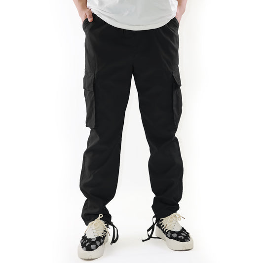MLDRA Men's Cargo Pants Trousers Relaxed Fit Tactical Work Slacks Straight Leg With Pockets Black