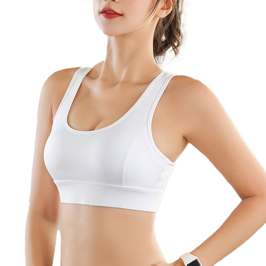 Women's Sports Yoga Bra High Impact Support Workout RunningTank Cropped Bra No Underwire full Coverage Padded with Removable Cups Back Medium Support Mesh Back Bra Black