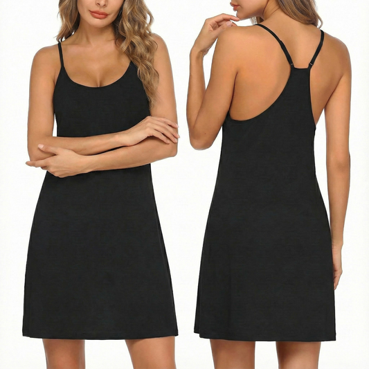 MLDRA Nightgowns For Women Racerback Sleeveless Nightgown Loose And Comfortable Nightgown