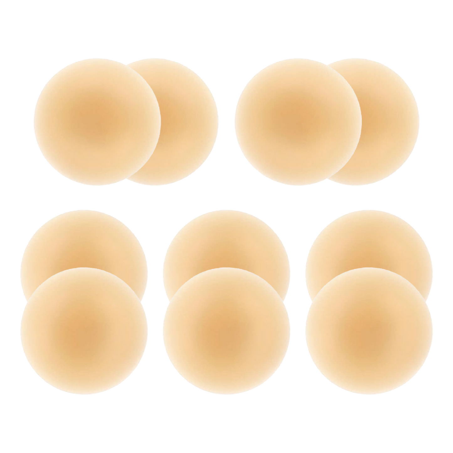 SOMER 5 Pairs Nipple Covers for Women, Reusable Silicone Sticky Bra, Invisible Push Up Adhesive Bra, Thin Comfortable Nipple Pasties