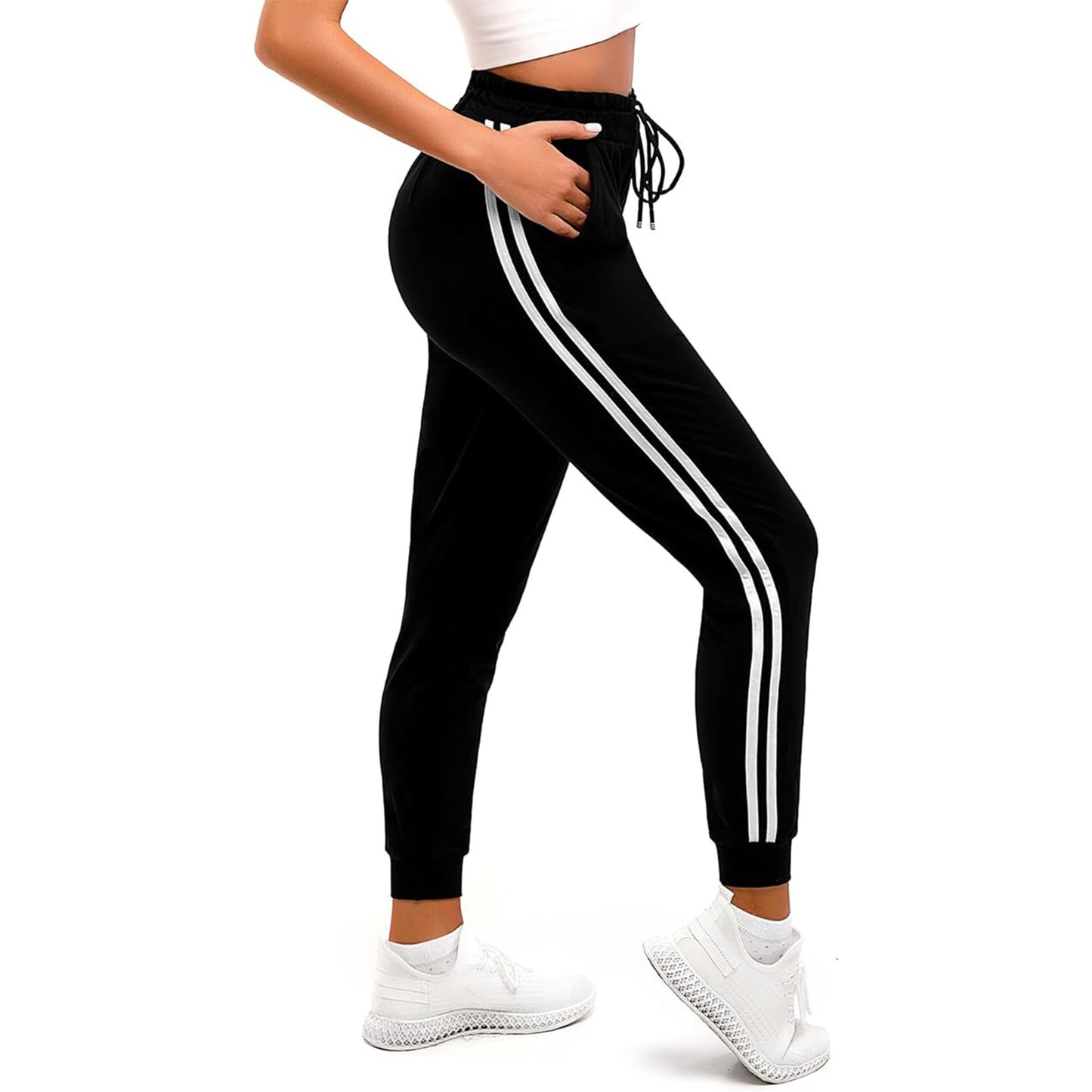 Womens Sweatpants Joggers pants lounge Track Athletic Leggings High Waisted Cinch Bottom with Pockets for Workout Yoga Running