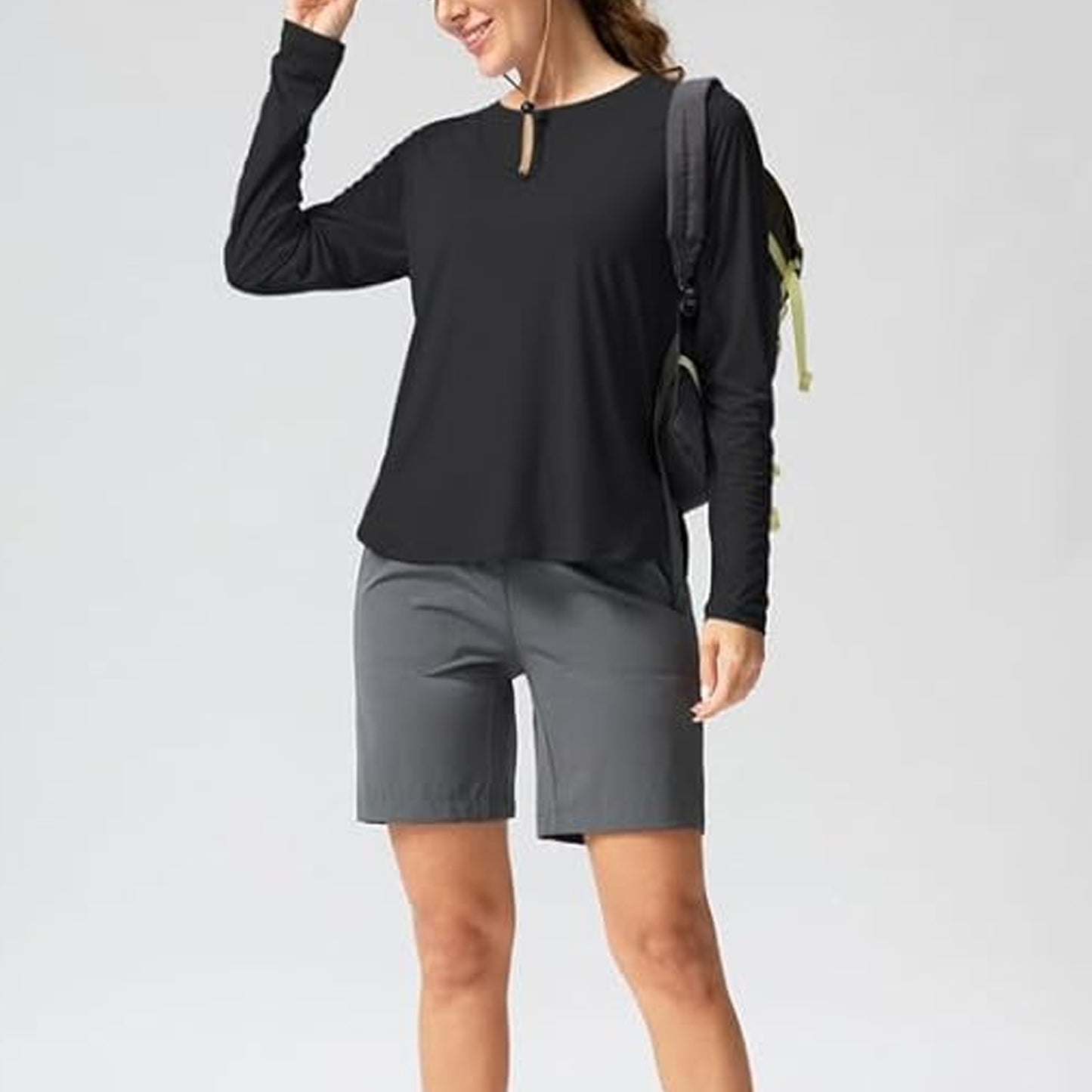 MLDRA Women's Sun Shirts UPF 50+ Long Sleeve Hiking Tops Lightweight Quick Dry UV Protection Outdoor Clothing