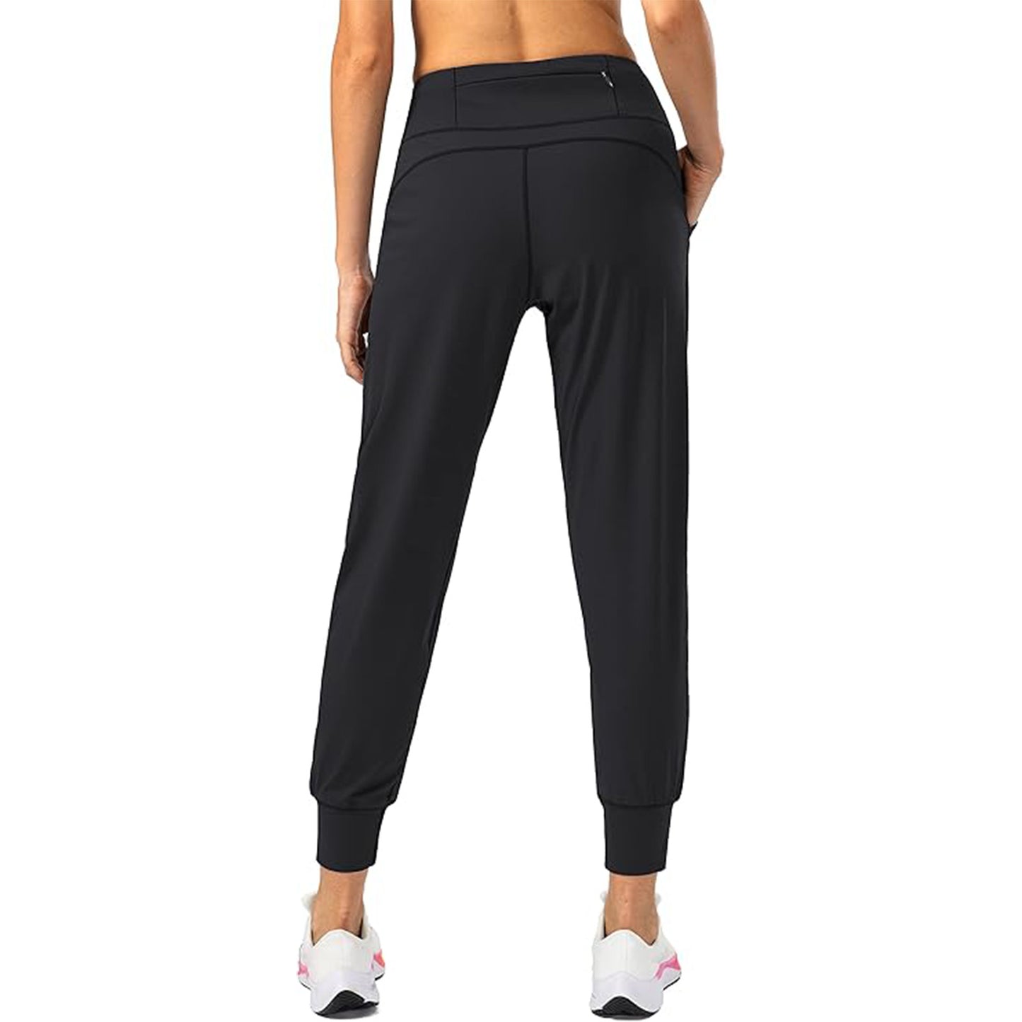 MLDRA Women's Joggers Sweatpants Yoga Pants with Zipper Pockets High Waisted for Workout Running