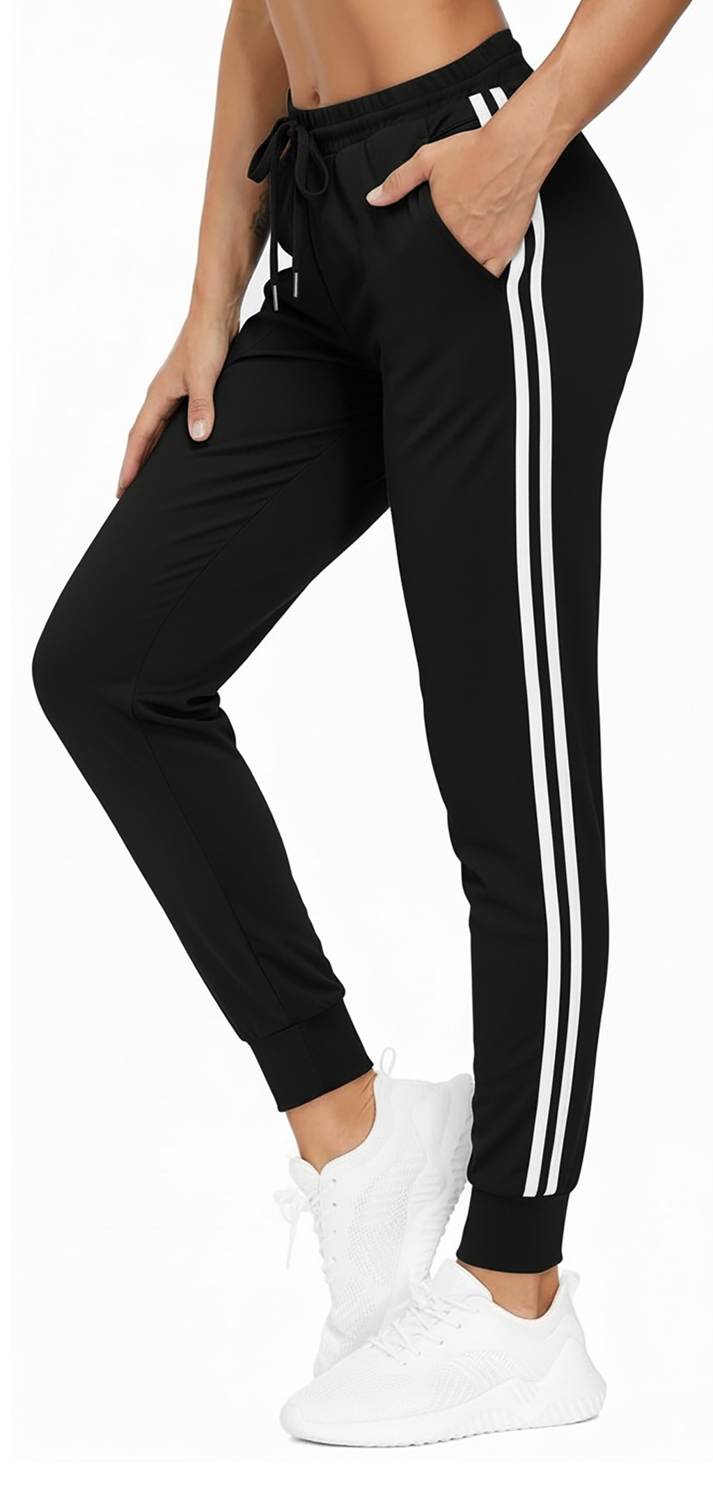 MLDRA Womens Sweatpants Joggers Lounge Pants Bottom Yoga Pant Lady Athletic Cinch Bottom Pockets for Gym Workout Running
