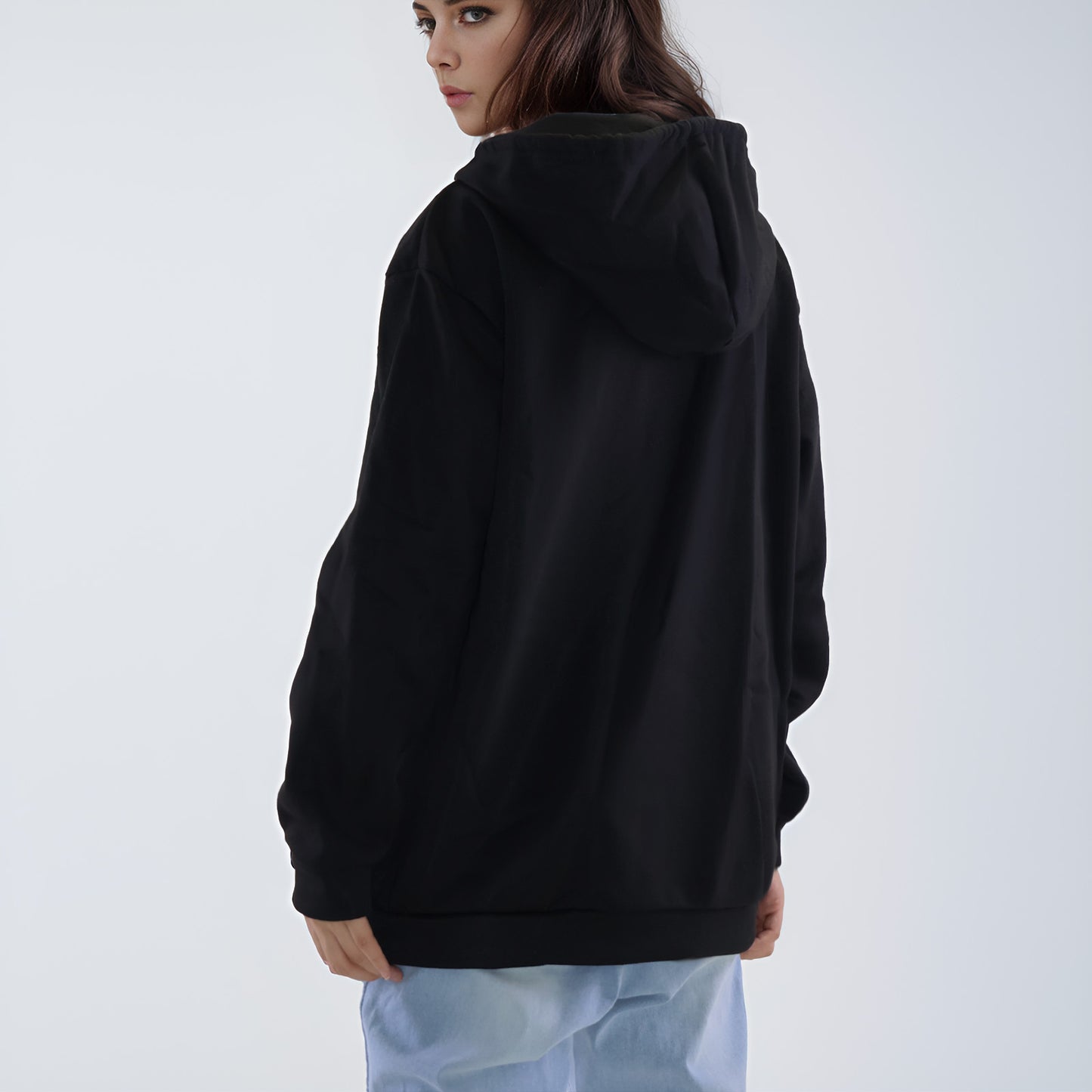 MLDRA Womens Hoodies Sweatshirts V Neck Long Sleeve Button Down Pullover Top Drawstring with Pocket