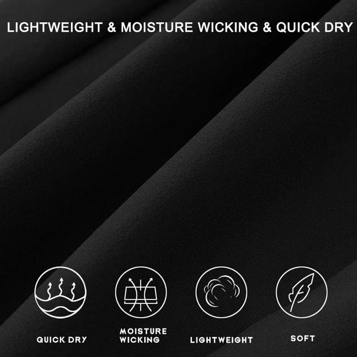Women's Cargo Capri Sweatpants Hiking Joggers Cropped Pants with Pockets Lightweight Quick Dry Athletic Workout Leggings Casual Capri Black