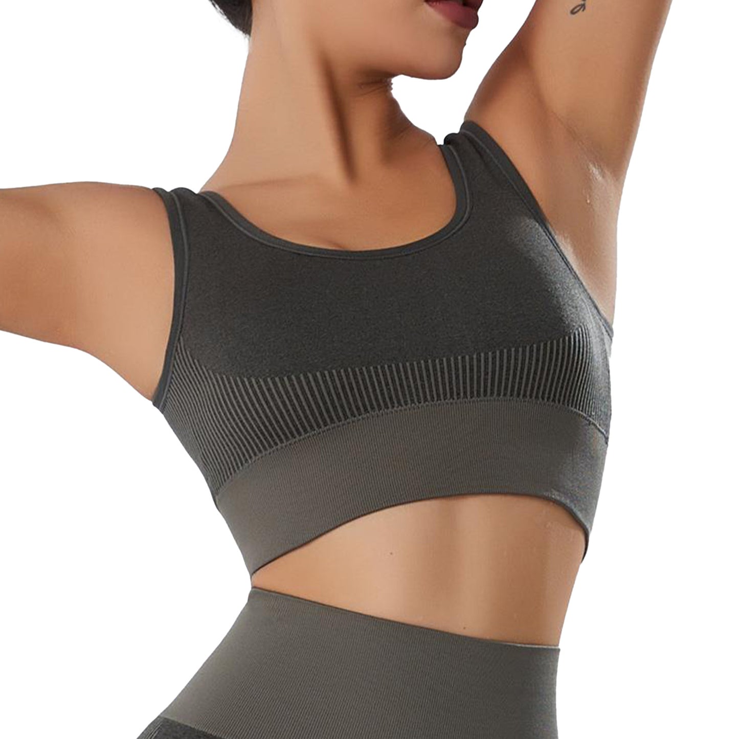 2 Pack Sports Bras for Women High Support Wirefree Padded Bras Supportive Workout Yoga Bras Workout Athletic Comfortable Underoutfit Tank Tops
