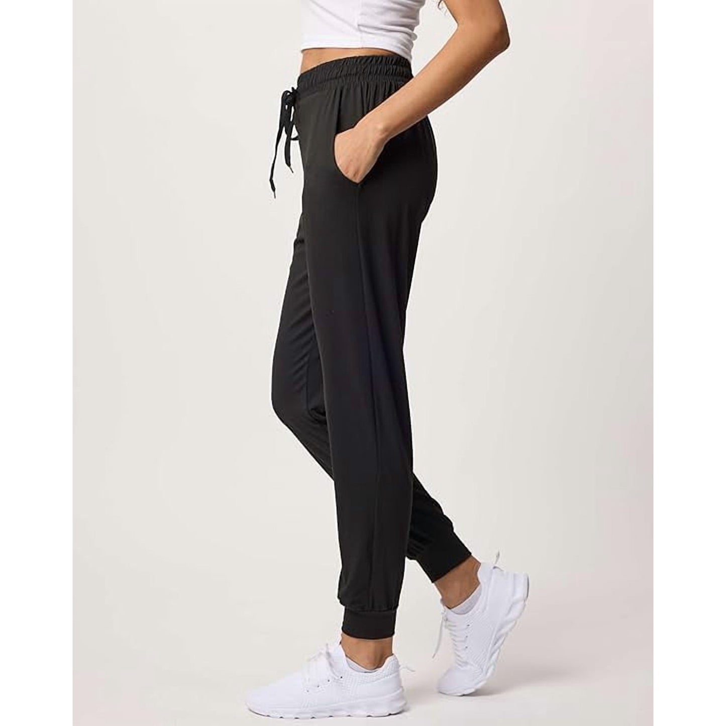 MLDRA 2 Pack Womens Ultra-Soft Lounge Joggers Sweatpants Athletic Yoga Pants with Pockets