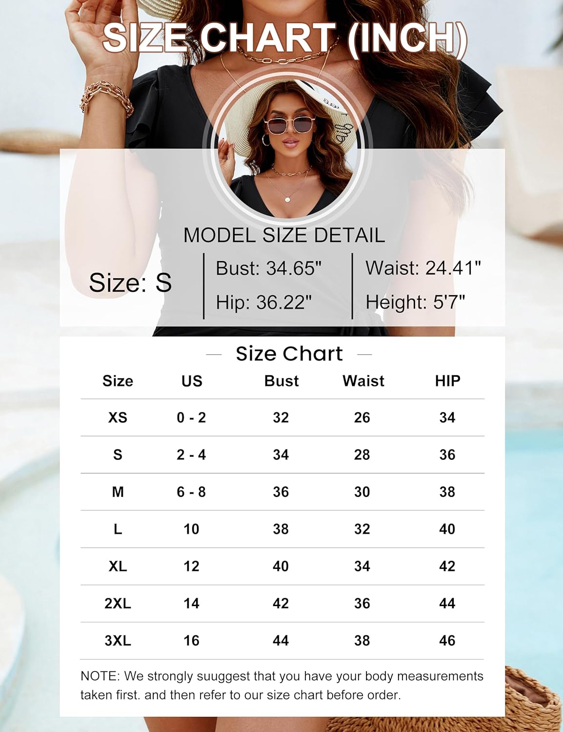 Women's One Piece Swimsuits Tummy Control Bathing Suit Slimming Ruffle Wrap V Neck Swimwear
