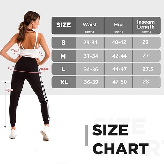 MLDRA Womens Sweatpants Joggers Lounge Pants LadyAthletic Cinch Bottom Pockets for Gym Workout Yoga Running Black