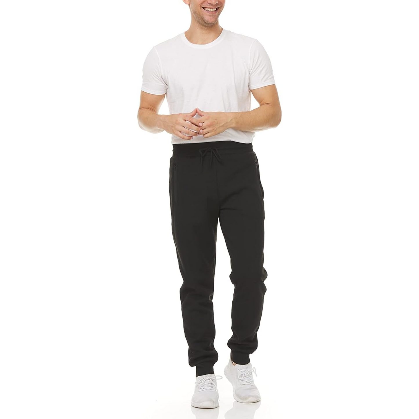 Men's Sweatpants Joggers Lightweight Elastic Waist Athletic Workout Gym Running Sweat Pants with Pockets