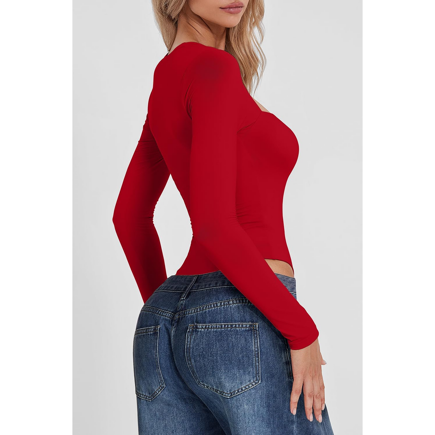 Body Suit Tummy Control Bodysuit Long Sleeve Tops Women Clothing