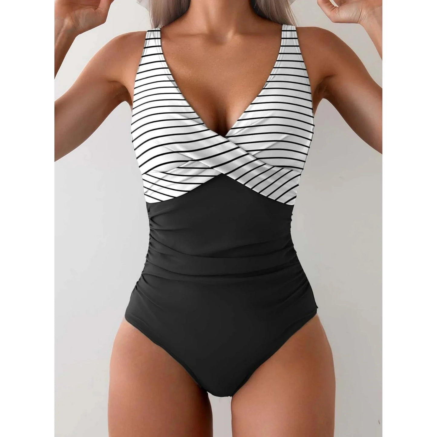 MLDRA Women Bathing Suit Swimsuit Tummy Control One Piece Slimming Swimwear