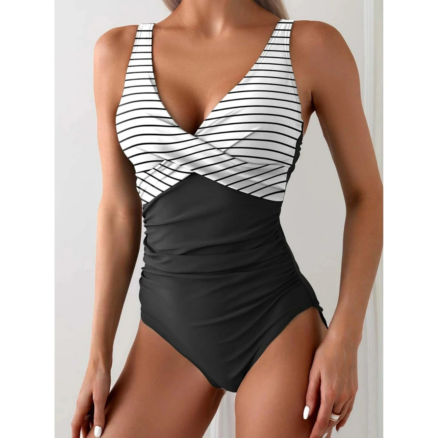 MLDRA Women Bathing Suit Swimsuit Tummy Control One Piece Slimming Swimwear