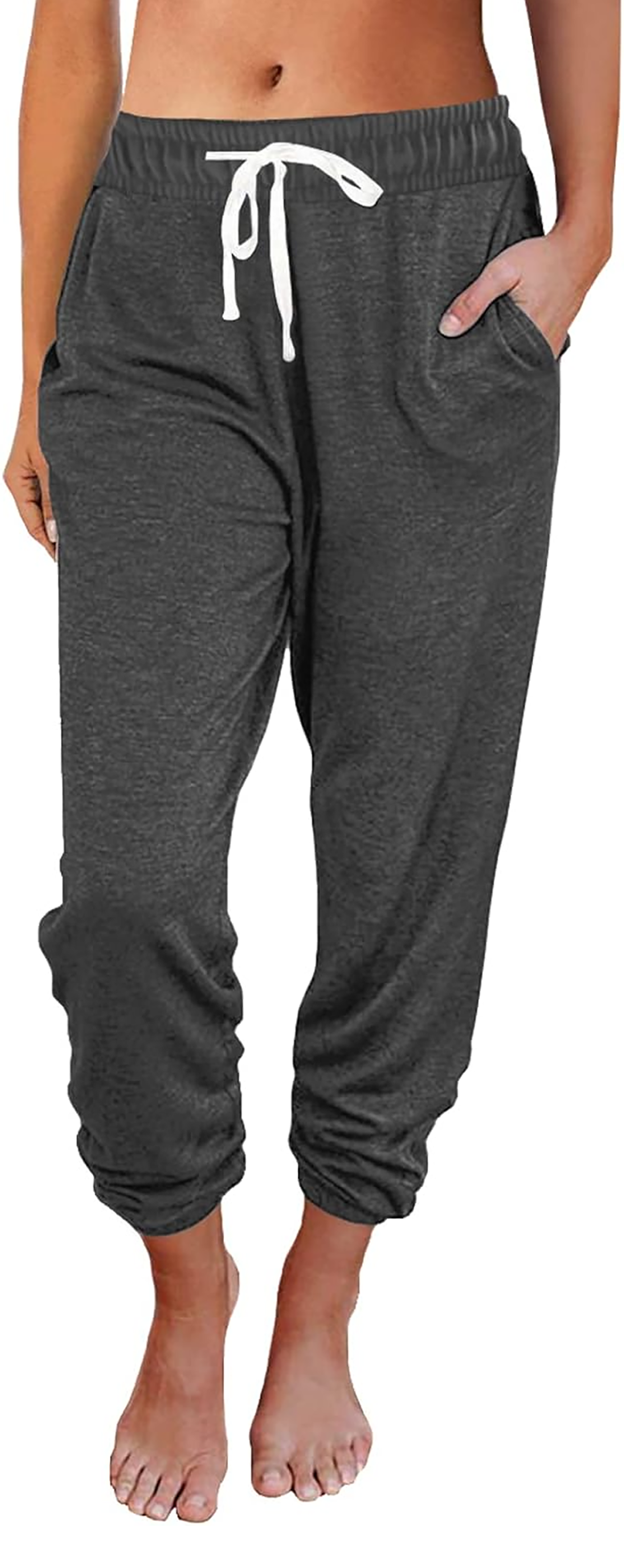 MLDRA Women Sweatpants Joggers with Pockets Lounge Athletic Casual Pajama Pants Fall Winter Clothes Teachers Outfits 2025 Black