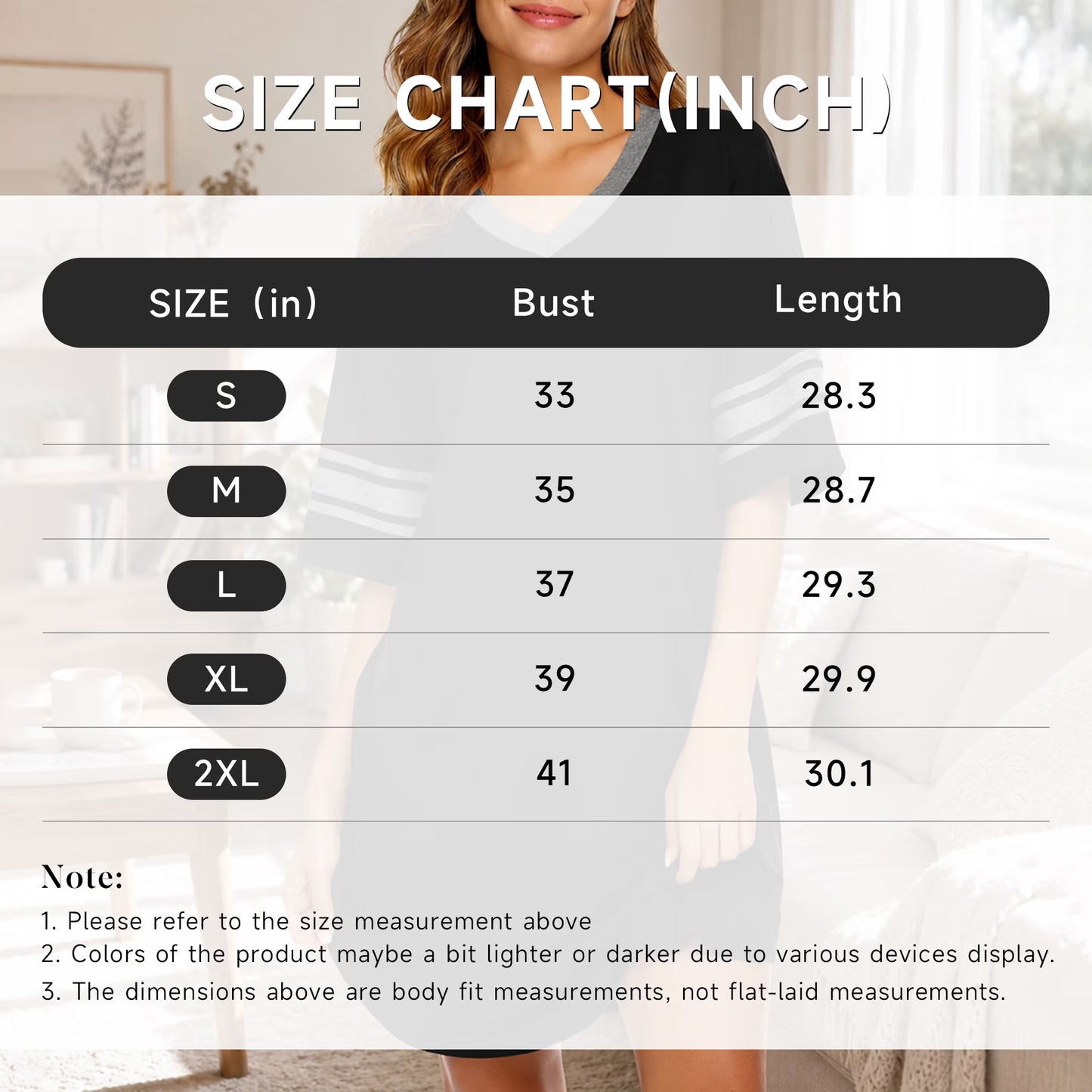 MLDRA Nightgown for Women Short Sleeve Sleepwear Casual Cotton Sleep Shirt Soft V Neck Lounge Sleep Shirts Color Block