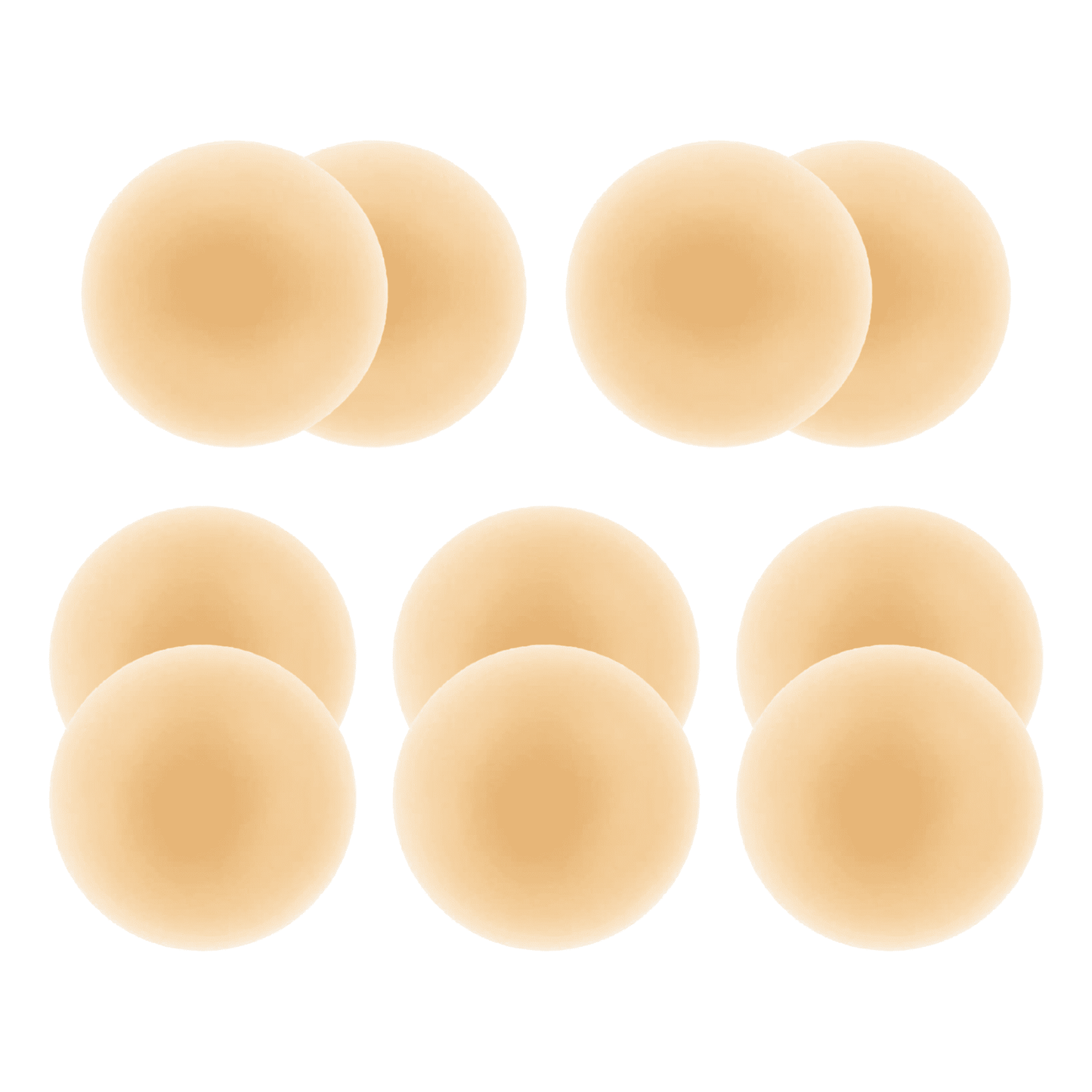 MLDRA 5 Pairs Nipple Covers for Women, Reusable Silicone Sticky Bra, Invisible Push Up Adhesive Bra, Thin Comfortable Nipple Pasties