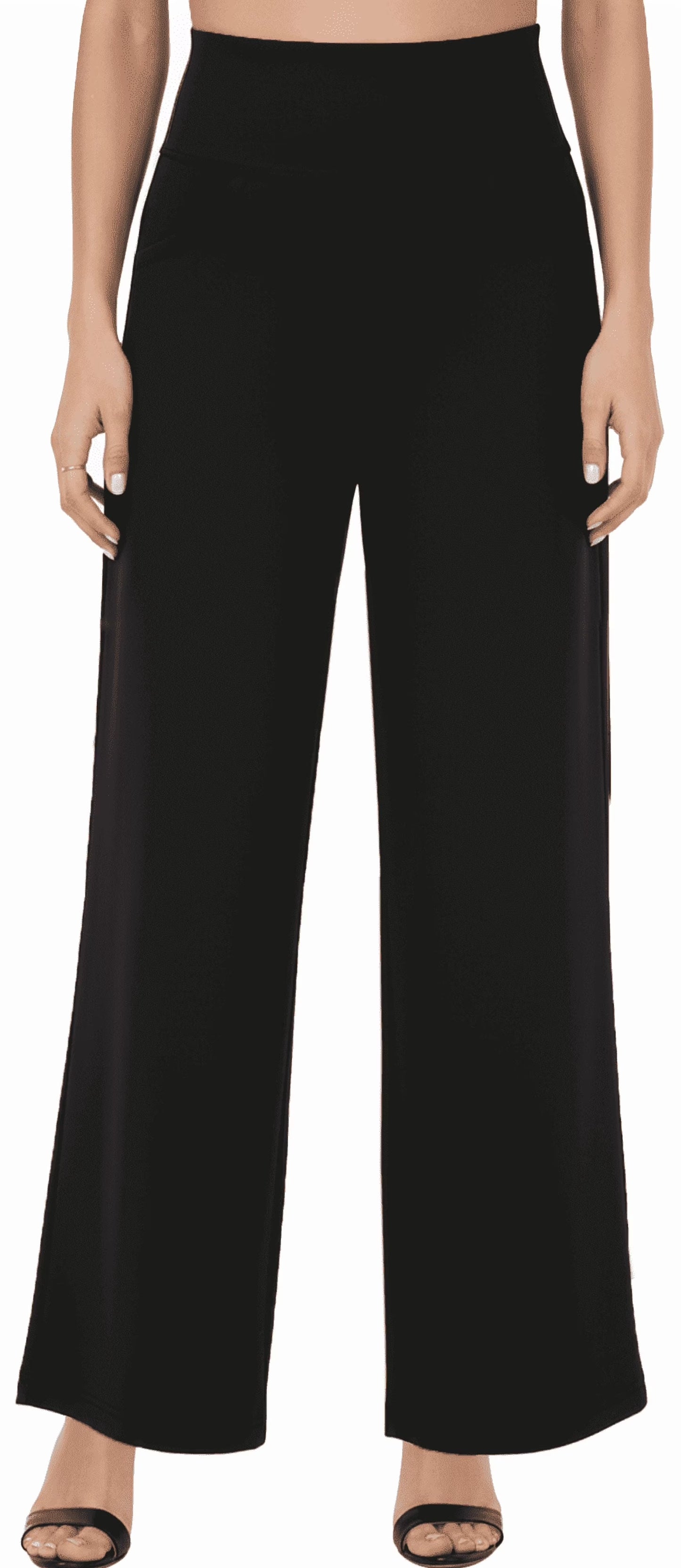 MLDRA Capri Wide Leg Pants for Women Yoga Pants Flare Petite with Pockets High Waist Lightweight Leggings Sweatpants for Summer