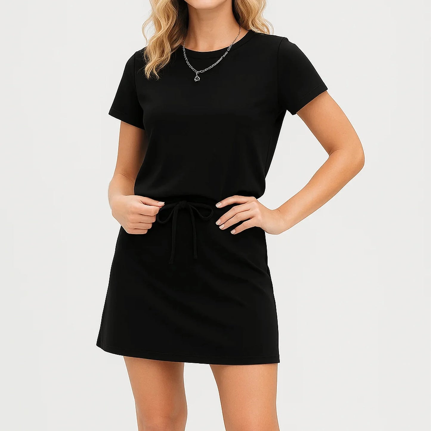 MLDRA Women's Two Piece Outfits Summer T-shirt and Skirt Set Casual Cute Sets